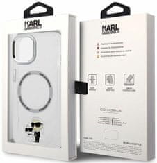 Karl Lagerfeld Kryt iPhone 13 6.1" hardcase transparent Iconic Karl&Choupette Magsafe (KLHMP13MHNKCIT)