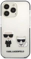 Karl Lagerfeld Kryt iPhone 13 Pro Max 6,7" hardcase white Karl&Choupette (KLHCP13XTPEKCW)