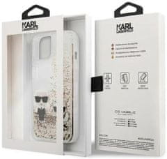 Karl Lagerfeld Kryt KLHCP13MGKCD iPhone 13 6,1" gold hardcase Liquid Glitter Karl&Choupette (KLHCP13MGKCD)