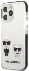 Karl Lagerfeld Kryt iPhone 13 Pro Max 6,7" hardcase white Karl&Choupette (KLHCP13XTPEKCW)