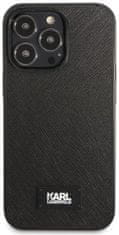 Karl Lagerfeld Kryt iPhone 13 Pro / 13 6,1" hardcase black Saffiano Plaque (KLHCP13LSFMP2K)