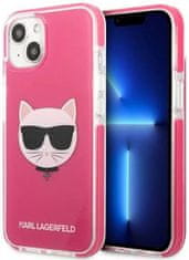 Karl Lagerfeld Kryt KLHCP13STPECPI iPhone 13 mini 5,4" hardcase fuschia Choupette Head (KLHCP13STPECPI)