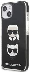 Karl Lagerfeld Kryt KLHCP13STPE2TK iPhone 13 mini 5,4" hardcase black Karl&Choupette Head (KLHCP13STPE2TK)