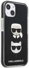 Karl Lagerfeld Kryt KLHCP13STPE2TK iPhone 13 mini 5,4" hardcase black Karl&Choupette Head (KLHCP13STPE2TK)