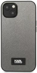 Karl Lagerfeld Kryt KLHCP13SSFMP2DG iPhone 13 mini 5,4" hardcase silver Saffiano Plaque (KLHCP13SSFMP2DG)