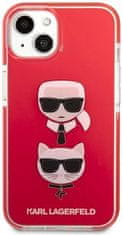 Karl Lagerfeld Kryt KLHCP13STPE2TR iPhone 13 mini 5,4" hardcase red Karl&Choupette Head (KLHCP13STPE2TR)