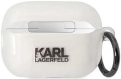 Karl Lagerfeld Púzdro Airpods Pro 2 cover transparent Ikonik (KLAP2HNIKTCT)