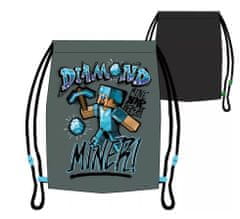 Vrecko na prezúvky a telocvik Minecraft Diamond Miner 37 x 31 cm