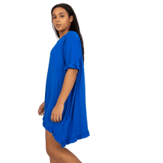 RELEVANCE Dámske šaty s volánom mini plus size MANFRED tmavo modré RV-SK-7909.89_388490 Univerzálne