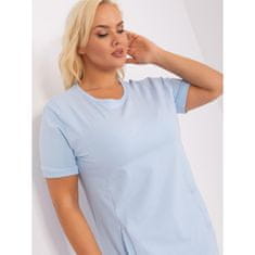 RELEVANCE Dámske plus size bavlnené šaty TIFANY svetlomodré RV-SK-8899.14P_401071 Univerzálne