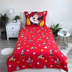 Jerry Fabrics Obliečky Minnie Red heart 140x200, 70x90 cm