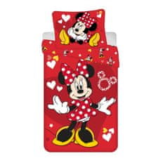 Jerry Fabrics Obliečky Minnie Red heart 140x200, 70x90 cm