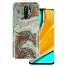 IZMAEL Silikónové trblietavé puzdro Marble pre Xiaomi Redmi 9 - Multifarebná 5 KP17796