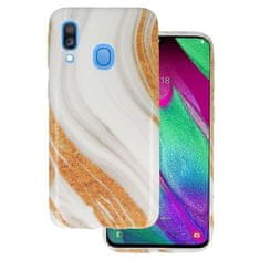 IZMAEL Silikónové puzdro Marble pre Samsung Galaxy A40 - Multifarebná 1 KP17774