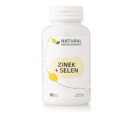 Natural Medicaments Zinok + selén 90 kapsúl