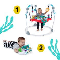 Baby Einstein Skákadlo/aktívne centrum 2v1 Ocean Explorers Airplane Adventure 6m+ do 12 kg