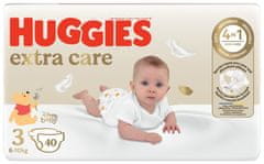 Huggies Plienky jednorázové Extra Care 3 (6-10 kg) 40 ks