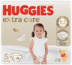 Huggies Plienky jednorázové Extra Care 5 (12-17 kg) 28 ks