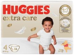 Huggies Plienky jednorázové Extra Care 4 (8-14 kg) 33 ks