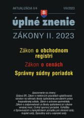 Aktualizácia II/4 2023 – Obchodný register, Ceny - Správny súdny poriadok