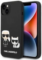 Karl Lagerfeld Kryt KLHMP14MSSKCK iPhone 14 Plus 6,7" hardcase black Liquid Silicone Karl & Choupette Magsafe (KLHMP14MSSKCK)