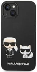 Karl Lagerfeld Kryt KLHMP14MSSKCK iPhone 14 Plus 6,7" hardcase black Liquid Silicone Karl & Choupette Magsafe (KLHMP14MSSKCK)