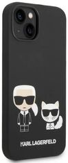 Karl Lagerfeld Kryt KLHMP14MSSKCK iPhone 14 Plus 6,7" hardcase black Liquid Silicone Karl & Choupette Magsafe (KLHMP14MSSKCK)