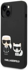 Karl Lagerfeld Kryt KLHMP14MSSKCK iPhone 14 Plus 6,7" hardcase black Liquid Silicone Karl & Choupette Magsafe (KLHMP14MSSKCK)