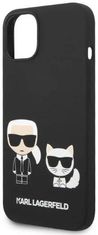 Karl Lagerfeld Kryt KLHMP14MSSKCK iPhone 14 Plus 6,7" hardcase black Liquid Silicone Karl & Choupette Magsafe (KLHMP14MSSKCK)