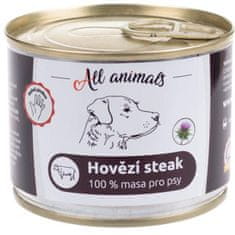 All Animals konz. pre psov hovädzí steak 200g