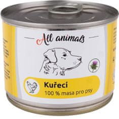 All Animals konz. pre psov kuracie mäso mleté 200g