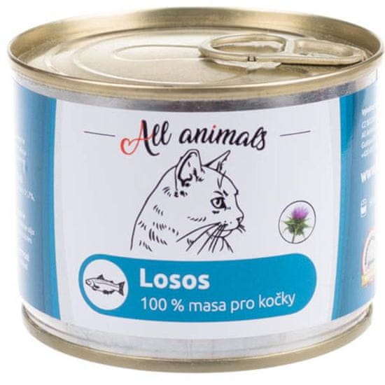 All Animals konz. pre mačky losos mletý 200g