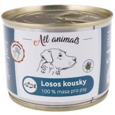 All Animals konz. pre psov losos kúsky 200g