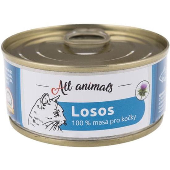 All Animals konz. pre mačky losos mletý 90g