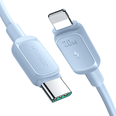 shumee Kábel pre iPhone USB-C - Lightning 20W 1,2m modrý