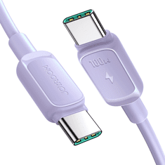 shumee USB-C - USB-C kábel 100W 1,2m fialový