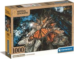 Clementoni Puzzle National Geographic: Milióny motýľov monarchov cestujú do zimovísk v Mexiku 1000 dielikov