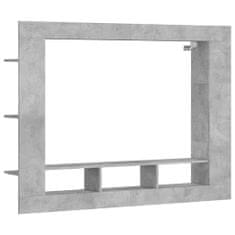Vidaxl TV skrinka betónovo sivá 152x22x113 cm kompozitné drevo