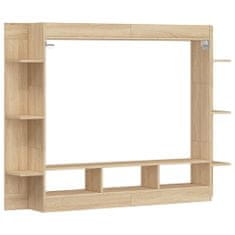 Vidaxl TV skrinka dub sonoma 152x22x113 cm kompozitné drevo