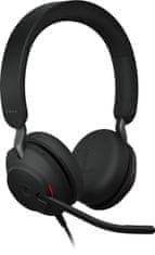 Jabra Evolve2 40, USB-A, UC Stereo, čierna