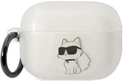 Karl Lagerfeld Púzdro Airpods Pro 2 cover transparent Ikonik Choupette (KLAP2HNCHTCT)