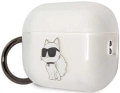 Karl Lagerfeld Púzdro Airpods Pro 2 cover transparent Ikonik Choupette (KLAP2HNCHTCT)