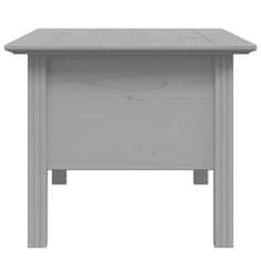 Vidaxl Konferenčný stolík BODO sivý 100x55x46 cm borovicový masív