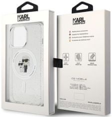 Karl Lagerfeld Kryt KLHMP13LHGKCNOT iPhone 13 Pro / 13 6.1" transparent hardcase Karl&Choupette Glitter MagSafe (KLHMP13LHGKCNOT)