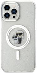 Karl Lagerfeld Kryt KLHMP13XHGKCNOT iPhone 13 Pro Max 6.7" transparent hardcase Karl&Choupette Glitter MagSafe (KLHMP13XHGKCNOT)
