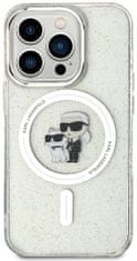 Karl Lagerfeld Kryt KLHMP14LHGKCNOT iPhone 14 Pro 6.1" transparent hardcase Karl&Choupette Glitter MagSafe (KLHMP14LHGKCNOT)