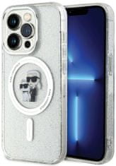 Karl Lagerfeld Kryt KLHMP14LHGKCNOT iPhone 14 Pro 6.1" transparent hardcase Karl&Choupette Glitter MagSafe (KLHMP14LHGKCNOT)