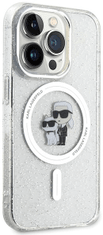 Karl Lagerfeld Kryt KLHMP14LHGKCNOT iPhone 14 Pro 6.1" transparent hardcase Karl&Choupette Glitter MagSafe (KLHMP14LHGKCNOT)