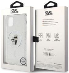 Karl Lagerfeld Kryt KLHMN61HGKCNOT iPhone 11 / Xr 6.1" transparent hardcase Karl&Choupette Glitter MagSafe (KLHMN61HGKCNOT)