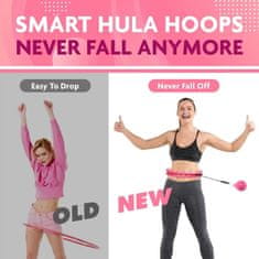 Smart hula hoop kruh so závažím (16 dielov)